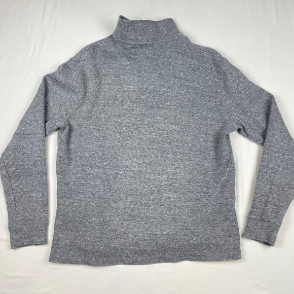 Polo Ralph Lauren Mens Quarter Zip Pullover Heather Grey Red Pony Logo Size M - Picture 7 of 8